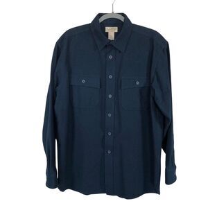 L.L. Bean Chamois Shirt Mens Large Long Sleeve Button Up Outdoor Workwear